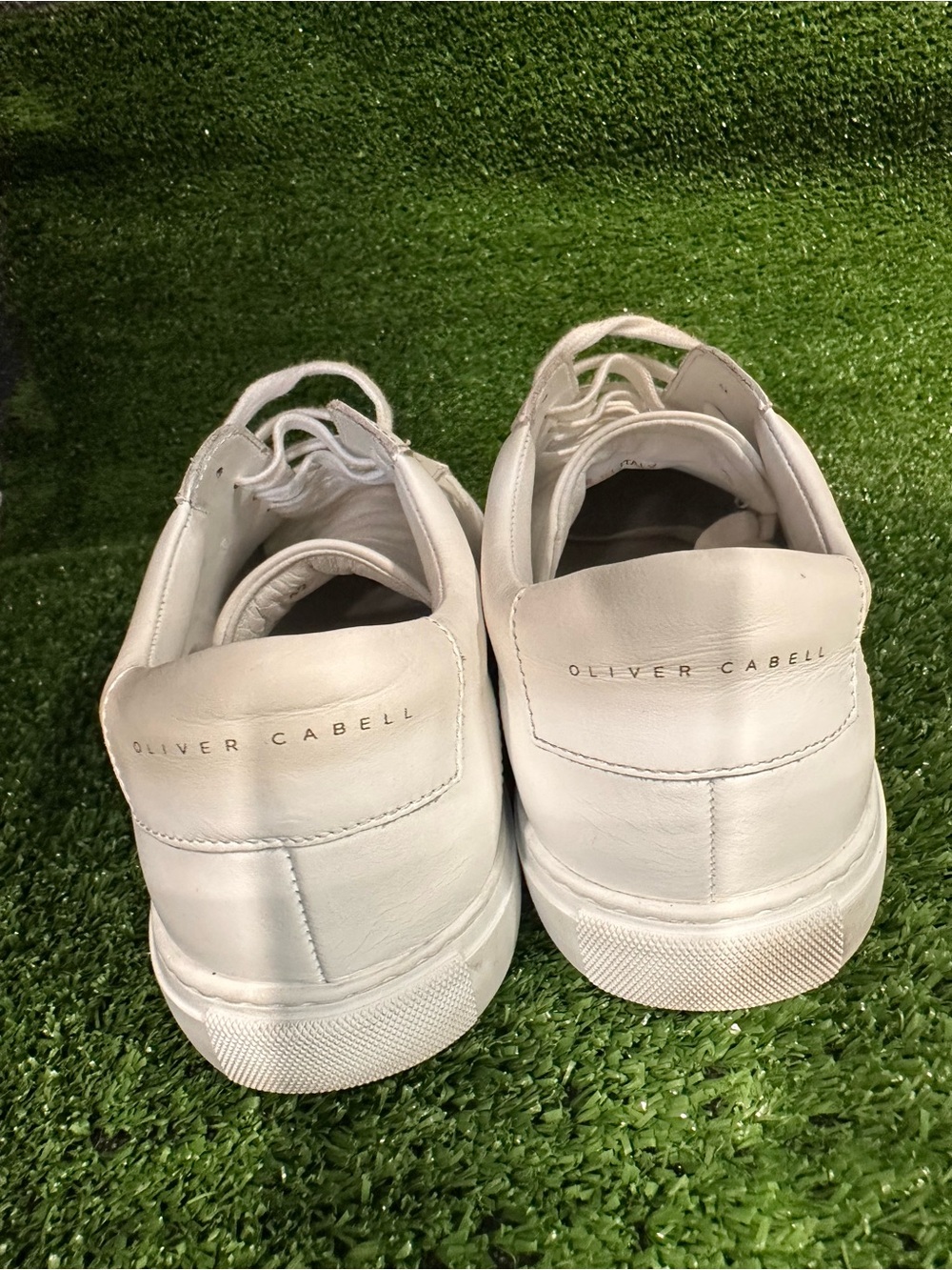 Oliver Cabell White Low-Top Leather Sneakers - Picture 11 of 13